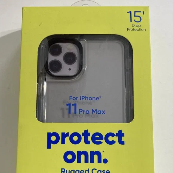 iPhone 11 Pro Max Protect Onn Rugged Case Holster & Rotating Clip Grey Gray NEW - Picture 2 of 5